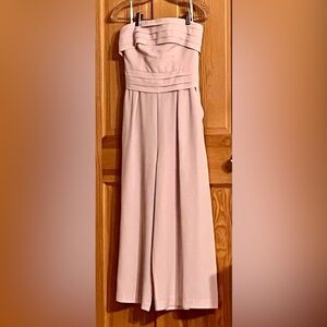 C/MEO Collective XS Strapless Pink Zip Romper Jumpsuit Chic Evening Cocktail